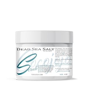 Dead Sea Salt Scru for Deep Exfoliating - 4 oz