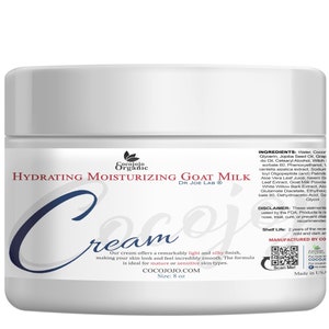 Hydrating Goat Milk Cream: Silky Soft Skin, Natural Face Moisturizer