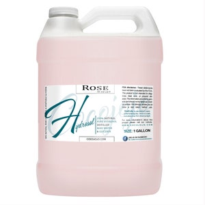 Rose & Glycerin Toner: Hydrating Facial Mist, Vegan, Cruelty-Free, All Natural (1Gal)