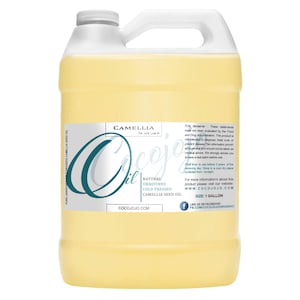 Unrefined Camellia Seed Oil: Cold Pressed, Vegan Carrier Oil for Hair & Skincare -Bulk