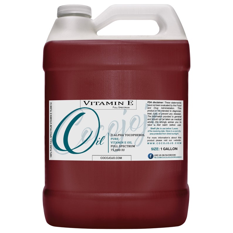 2 Oz to 128 OZ 1 Gallon 100 Natural Pure Vitamin E Oil Etsy