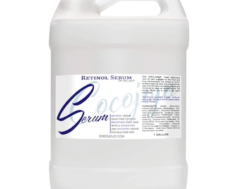 Bakuchiol Retinol Serum with Niacinamide: Skin Renewal, Radiance, Non-GMO for Face & Body (5Gal)