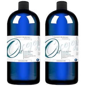Sweet Almond Oil - Non-GMO Cold Pressed - Additive-Free & Wholesale 64 oz Bulk Size