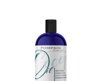 Pompoenpitolie: pure, ongeraffineerde, koudgeperste doe-het-zelf-huid- en haarverzorging (8oz)