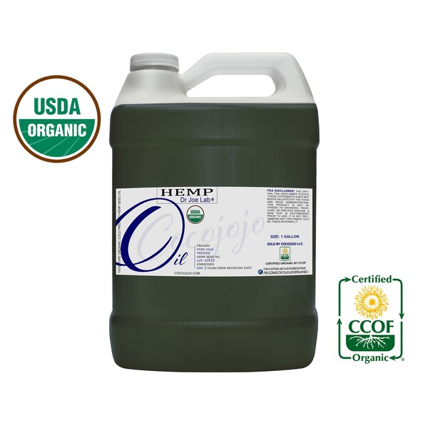 Raw Pure Unrefined | 4 Oz Usda Certified Organic Hemp Seed Oil