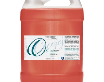 Rosehip Oil 100% Pure Organic Sourced Unrefined Raw Non gmo natural cold pressed Unrefined 8 oz 16 oz 32 oz 128 oz 1 Gallon Bulk Wholesale