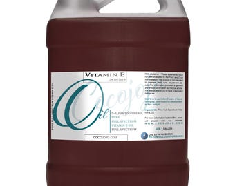Vitamin E Oil: from Wheat Germ, D-Alpha Tocopherol 75,000 IU DIY Cosmetic (2oz–1Gal)