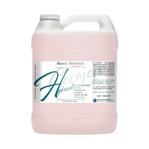 Rose Water Hydrosol 8oz to 1Gal - Pure Distilled Floral Water Cleanser Toner for Face, Skin Hydrating Mist for Perfect for all Skin Types