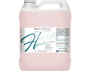 Rose Water Hydrosol 8oz to 1Gal - Pure Distilled Floral Water Cleanser Toner for Face, Skin Hydrating Mist for Perfect for all Skin Types