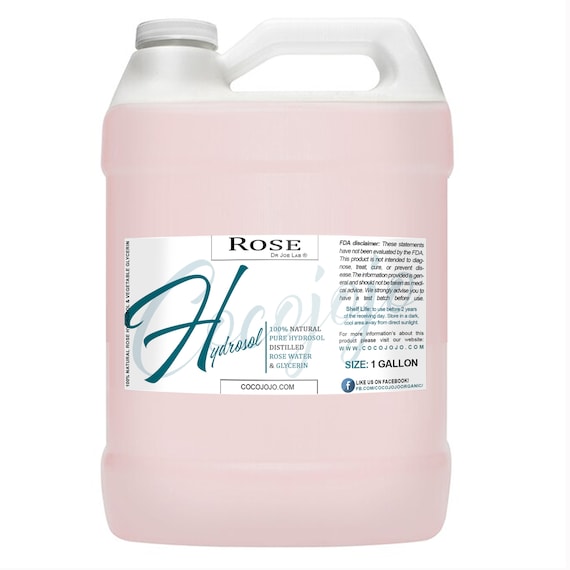 Rose Water Hydrosol & Glycerin Toner: Natural Facial, Skin and Haircare -Bulk
