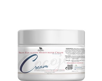 Crème hydratante pour le visage entièrement naturelle : DMAE végétalien, pression à froid, acide hyaluronique, extraits botaniques (4 oz)