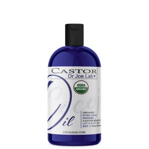 Castor Oil: USDA Certified, Non GMO, Pure Refined Cold Pressed Hair & Skincare (16oz) -Bulk