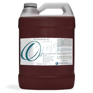 Olio di vitamina E: da germe di grano, D-alfa tocoferolo, 75.000 UI, antiossidante, cosmetico fai da te (2 oz–1 gallone)