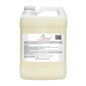 Solubilisant polysorbate 80 : émulsifiant naturel pour cosmétiques DIY, bombes pour le bain, soins de la peau, shampooing - Vrac