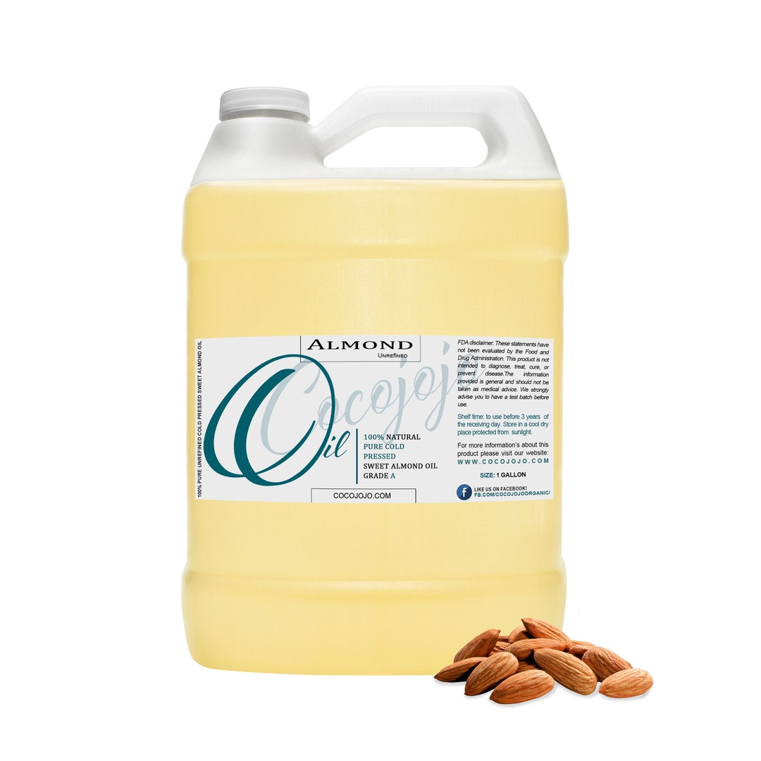 Almond Oil Bulk 1 Gallon 100 Pure Unrefined Cold Pressed Non Etsy Sweden