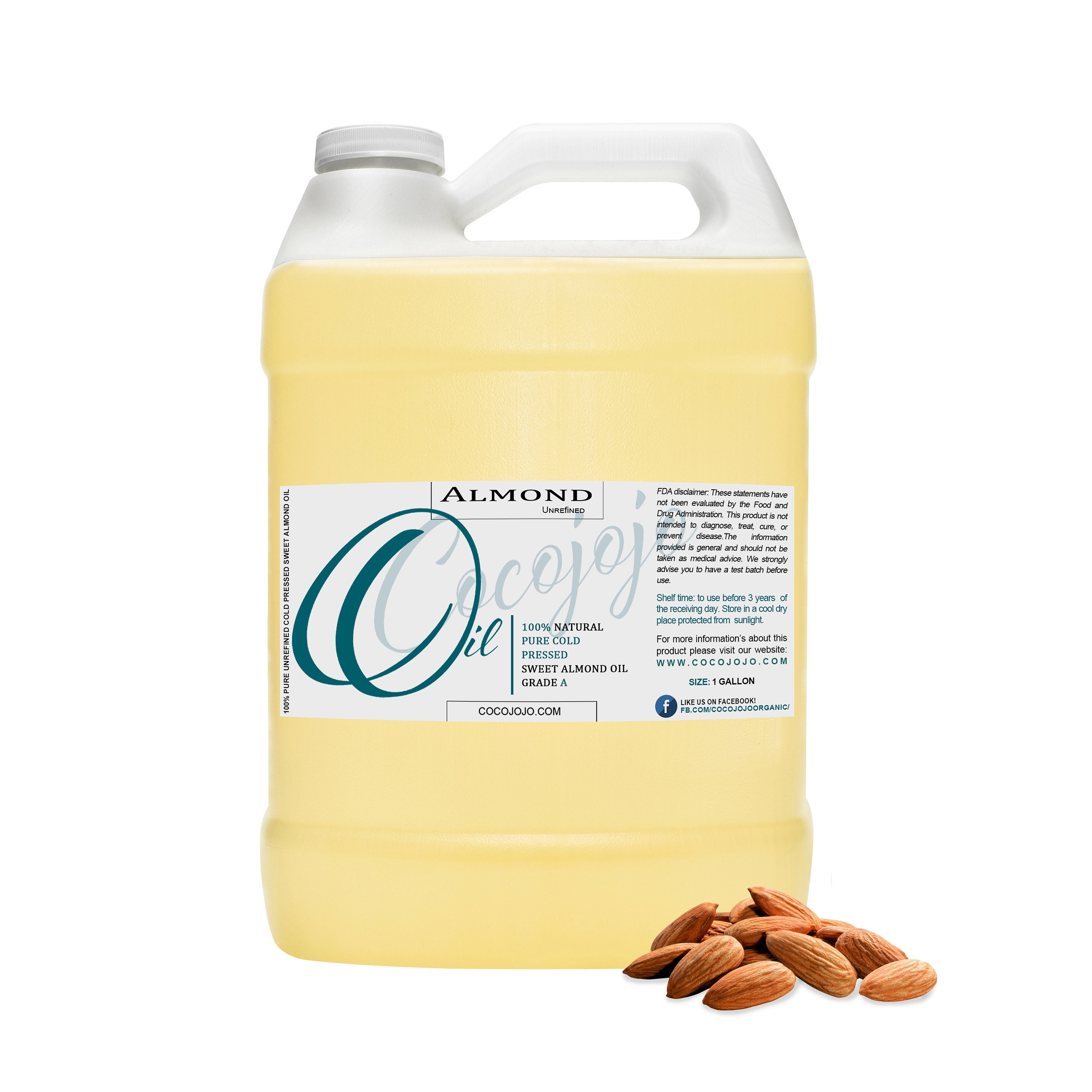 Almond Oil Bulk 1 Gallon Pure Unrefined Cold Pressed Etsy