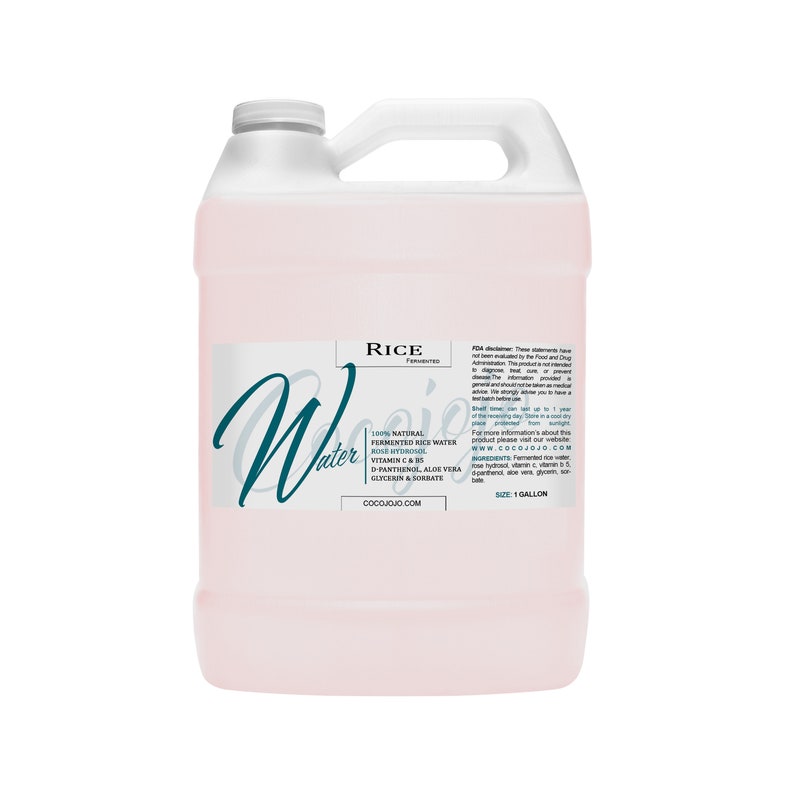 Rice Water Rose Mixture - 100% Natural Hair Growth Remedy - for Hair Locs Skin Dreads Body - Hydrating Moisturizing Shiny Silky 128 oz 1 Gal - .br Rice Water Rose Mixture - 100% Natural Hair Growth Remedy - for Hair Locs Skin Dreads Body - Hydrating Moisturizing Shiny Silky 128 oz 1 Gal - .br