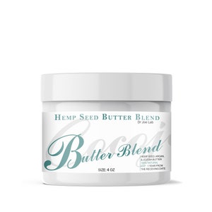 Hemp Seed Oil Butter - Natural Pure Unrefined Raw Whipped Cosmetic Bulk Whole for Skin Hair Face - DIY Cosmetics Formulations Hydration
