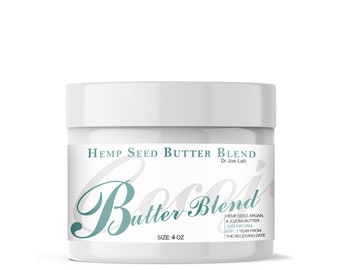 Hemp Seed Oil Butter - 100% Natural Pure Unrefined Raw Whipped Cosmetic Bulk Whole for Skin Hair Face - DIY Cosmetics Formulations Hydration