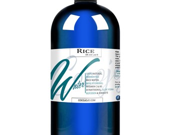 Rice Water Hair Growth Mix Kit 32 oz  Spray Remedy & 2 oz Sprayer for Easy Application - Silky Smooth Moisturize Hydrating Fermented Rice