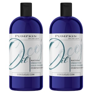 Olio di semi di zucca: grezzo, non raffinato, spremuto a freddo, naturale fai da te per pelle e capelli (64 oz) - sfuso