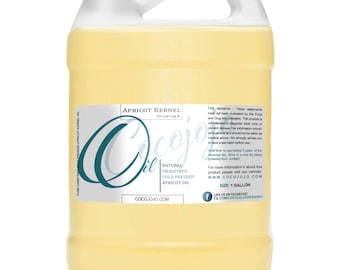 Apricot Kernel Oil: Unrefined Cold Pressed Skin & Hair Care Wholesale Bulk (128oz)