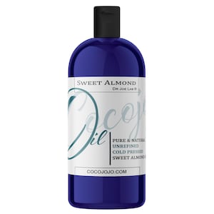 Sweet Almond Oil - Pure, All Natural, Cold Pressed, Non-GMO, Additive-Free Wholesale for Cosmetic Use Formulation 32 oz