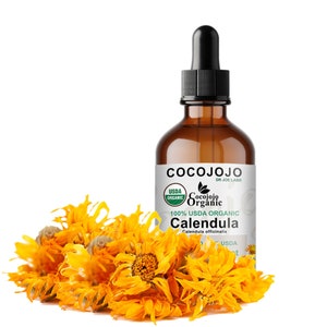 Organic Calendula Extract - USDA Certified Alcohol Free Calendula Plant Extract Pure drops