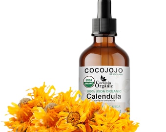 Organic Calendula Extract: USDA Certified Alcohol-Free Pure Drops