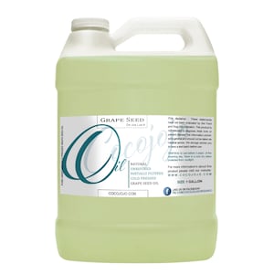 Grape Seed Oil: Pure, Unrefined, Cold Pressed, Non-GMO, Partially Filtered Carrier Oil -Bulk