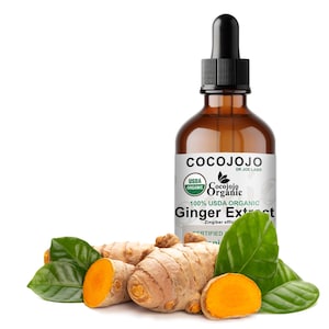 Organic Ginger Extract: USDA Certified Alcohol-Free Pure Drops