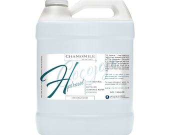 Hidrosol de manzanilla - Tónico de agua floral limpiador, 100% puro, destilado al vapor - Sin OGM, vegano, tónico para el cuidado facial de la cara, la piel y el cabello corporal