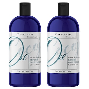 Olio di ricino: puro, raffinato, spremuto a freddo, senza esano, fai da te per capelli e pelle (64 oz) - sfuso