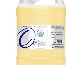 Organic Vitamin E Oil | 1 Gallon Bottle | Nourishing - Face, Hair, Body, Nails | Vegan Beauty