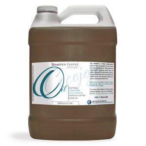 Roasted Coffee Bean Oil: Pure, Unrefined Cold Pressed Vegan Non-GMO DIY Hair & Skincare -Bulk