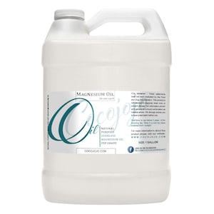 Bulk Magnesium Oil 1 Gallon - USP Grade - for Skin, Body - Promotes Better Sleep, Relieves and Soothes, Non-GMO, Vegan, Chemical-Free