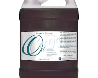 Olio di semi neri egiziani non raffinato: spremuto a freddo, senza additivi, non OGM per la cura della pelle - sfuso