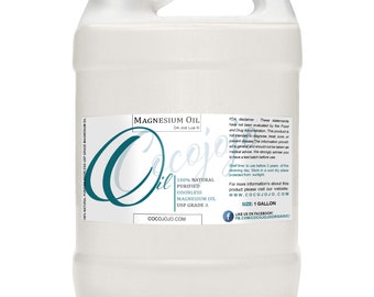 Bulk Magnesium Oil 1 Gallon - USP Grade - for Skin, Body - Promotes Better Sleep, Relieves and Soothes, Non-GMO, Vegan, Chemical-Free