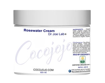 7040 fl oz Rosewater Cream : 100% Pure, Non-GMO Elixir to smooth the skin