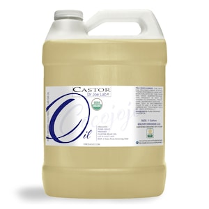 Castor Oil: USDA Certified, Organic, Cold Pressed, Refined, Unscented, DIY, Non-Gmo -Bulk