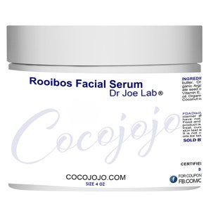 Premium Rooibos Facial Serum - Naturally Refined and Non-GMO - For Skin, Hair, and Nails - Wholesale Available