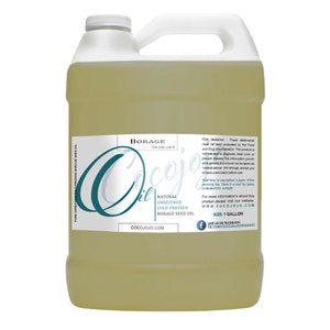 Borage Seed Oil - Cold Pressed, Unrefined, Natural, Pure - Bulk Wholesale 128 fl oz