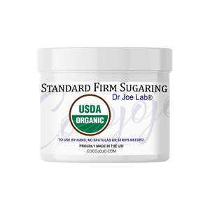 Sugar Wax Hair Removal Paste 8 oz USDA Certified Organic No Strips Needed Summer Spring Brazilian Bikini Body Vegan Natural Waxing Arm Legs