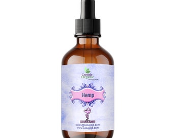 Hemp Seed Oil - 100% Pure, Pharmaceutical Grade, All Natural, Organically Sourced, Amber Glass Bottle with Dropper, Hemp Extract Skin Care