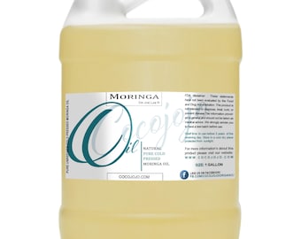 Pure Moringa Oil: Oliefera Leaf Pure Cold Pressed Natural Non-GMO DIY Formulation -Bulk