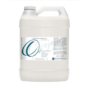 Non Gmo Pure Vegetable Glycerin Glycerine Usp Kosher -  Soap Base Vegan Net Wt. 128 Oz 1 Fluid Gallon Made in USA