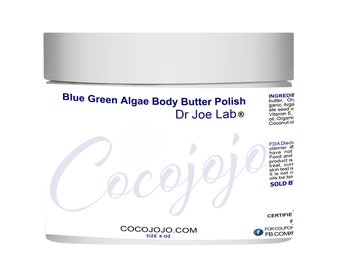 Blue Green Algae Body Butter Polish 100 Pure Self-Care Routine with NonGMO Source! Ideal for Skin, Hair, Body and Facial Care 35 GAL