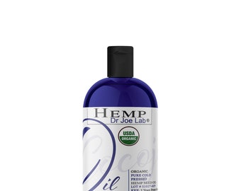 8 uncji organicznego oleju z nasion konopi – czysty, nierafinowany, tłoczony na zimno olej nośnikowy
