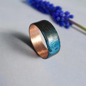 Patina Solid Copper Ring | Premium