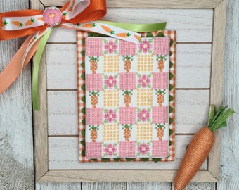 April Mini Quilt Cross Stitch Chart PDF, Spring Cross Stitch, Quilt Cross Stitch, Easter Cross Stitch, Cross Stitch Pattern  Download, PDF